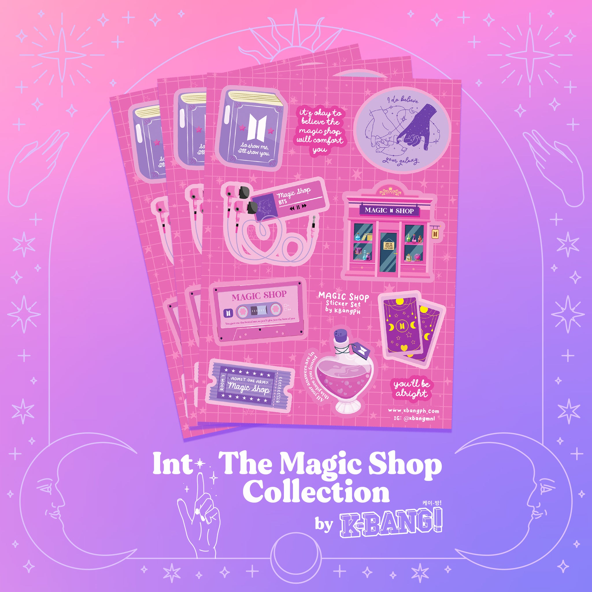 INTO THE MAGIC SHOP STICKER SHEET